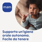 Mam-massageborstel - Tandenborstel voor kinderen vanaf 6 maanden, fuchsia