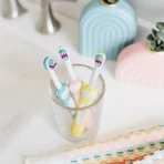 Mam-massageborstel - Tandenborstel voor kinderen vanaf 6 maanden, fuchsia