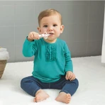 Mam-massageborstel - Tandenborstel voor kinderen vanaf 6 maanden, fuchsia
