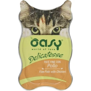 Oasy Wet Cat Delicatessen Chicken Pâté - Complete Cat Food, 85 g