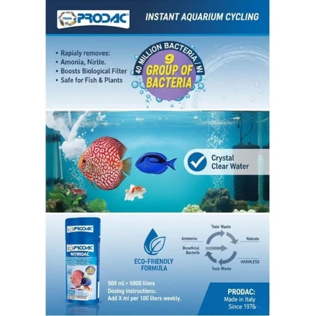 Prodac Nitridac – Flüssige Bakterienkultur für Aquarien, 100 ml