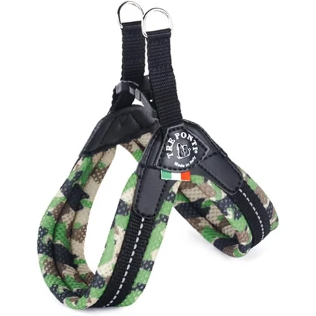 Tre ponti Easy fit rete click - pettorina verde camo taglia 4