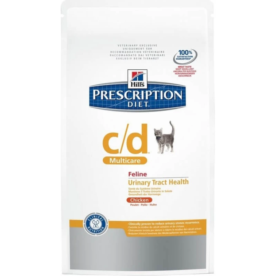 Hill's Prescription Diet c/d Feline Urinary Care Dry Food, Chicken Flavor, 1.5 kg