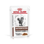 Royal Canin Gastrointestinal Moderate Calorie - Aliment complet pour chats souffrant de troubles intestinaux, 12 x 85 g