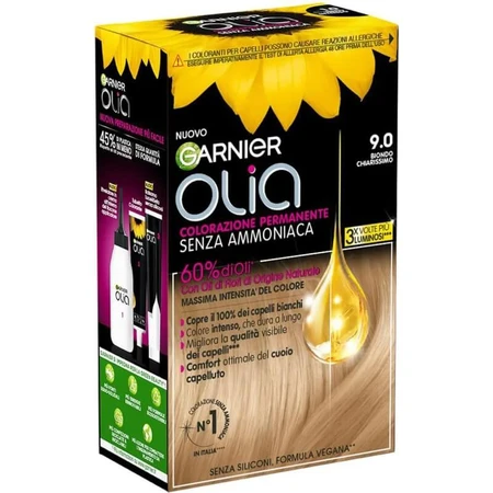 Garnier Olia - Ammoniakvrije permanente haarkleuring nr. 9.0, zeer lichtblond