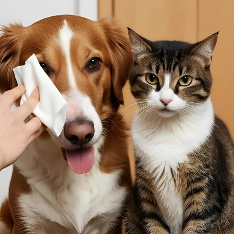 Toallitas perfumadas Farmaline 40 para perros, gatos y mascotas