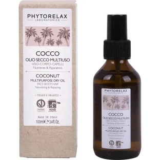 Phytorelax Coconut - Aceite seco multiusos para rostro, cuerpo y cabello, 100 ml
