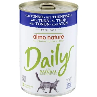 Almo Nature Daily Cat Tuna - Aliment humide complet pour chats adultes, 400 g