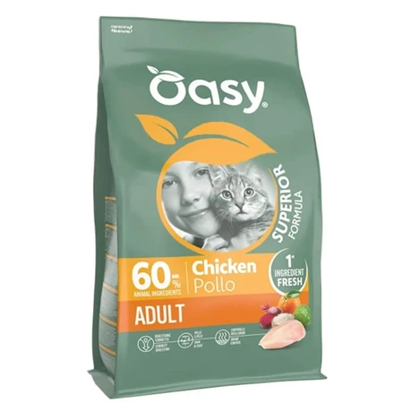 Oasy Superior Chicken Formula - Complete Food for Adult Cats, 6 kg