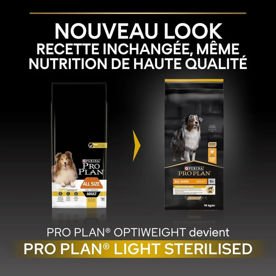 Purina Pro Plan Light Pollo - Alimento completo para perros adultos de todos los tamaños (esterilizados/castrados) Light 14 kg