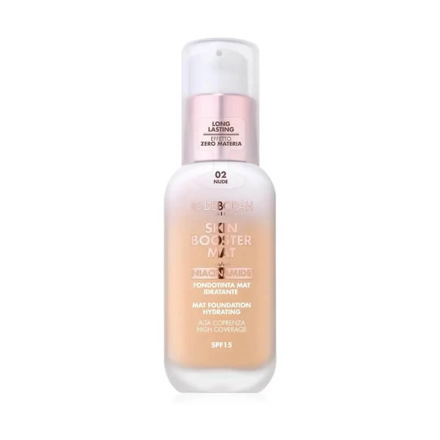 Deborah Skin Booster Matte SPF 15 - Fond de teint mat hydratant - N° 02 Nude