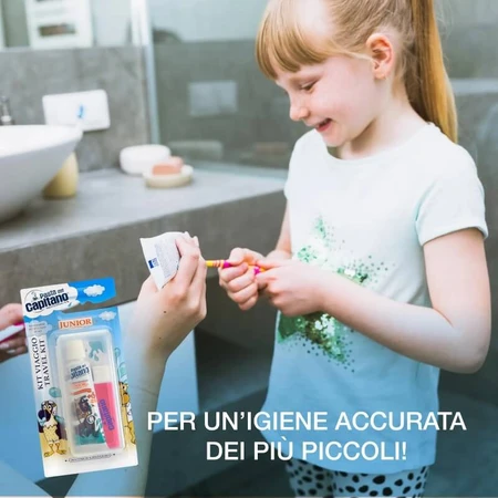 Captain's Tandpasta Junior Reisset - Opvouwbare tandenborstel + 1 tube tandpasta van 20 ml