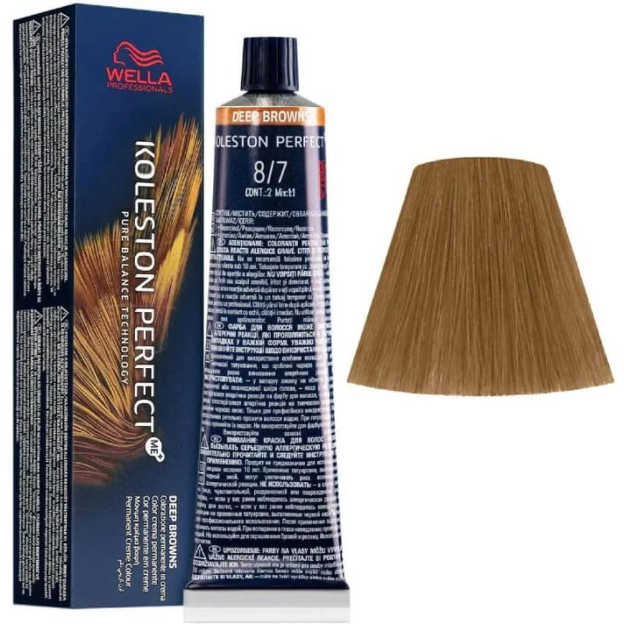 Wella Koleston Perfect Me+ - Hair Color No. 8/7 Light Sandy Blonde