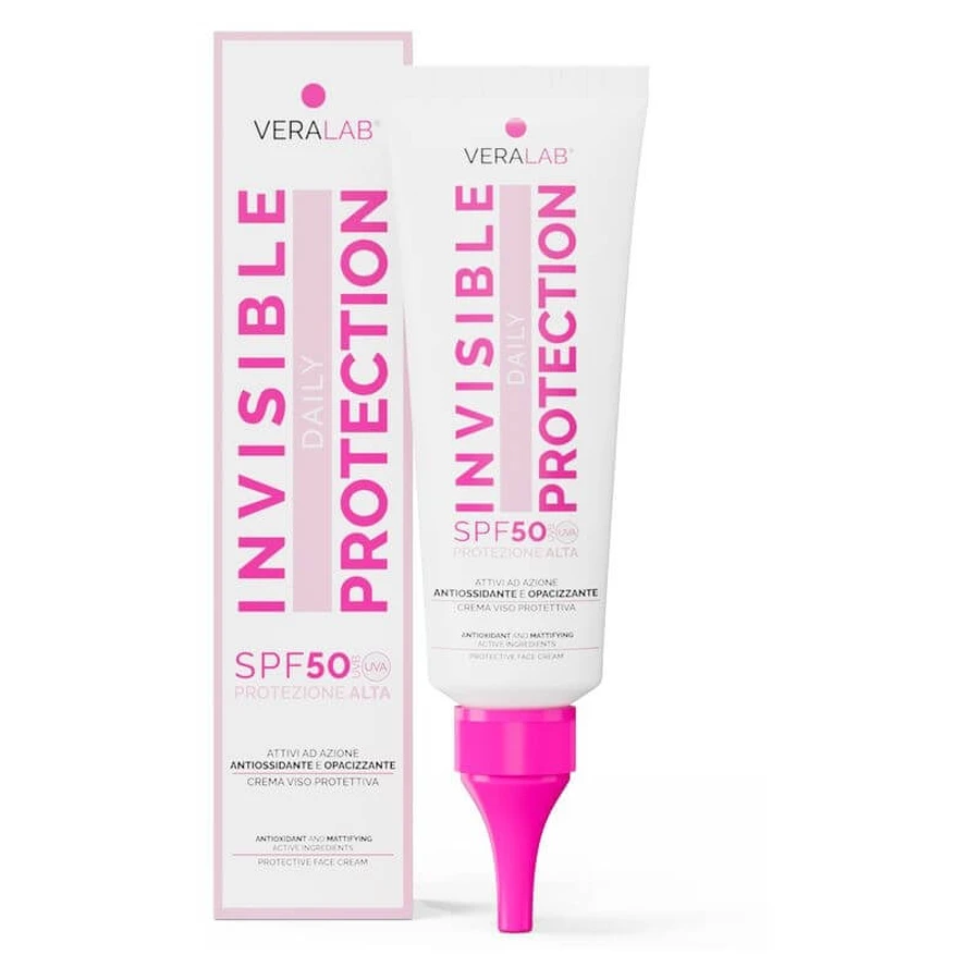 Veralab SPF 50 Invisible Daily Protection Face Sunscreen with Mattifying Ingredients, High Protection, 50 ml