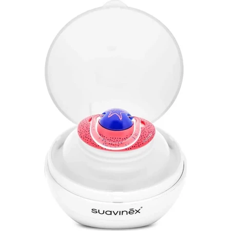 Suavinex Duccio – Tragbarer Schnuller-Sterilisator, Farbe: Pearl