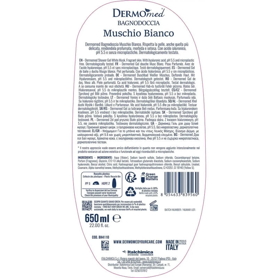 Dermomed White Musk - Shower Gel 650 ml