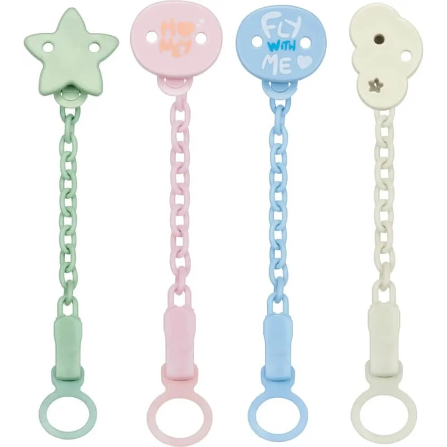 Chicco All You Can Clip - Roze fopspeenkoord