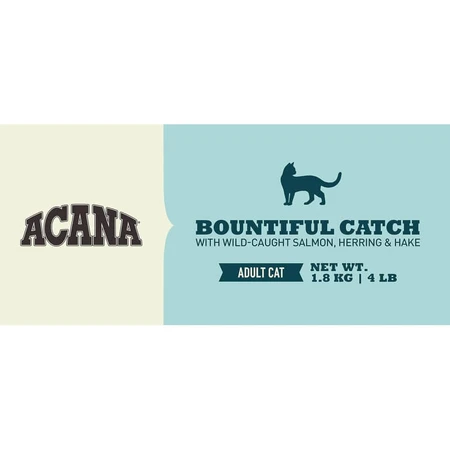Acana Bountiful Catch Saumon et hareng - Aliment complet pour chats adultes, 1,8 kg