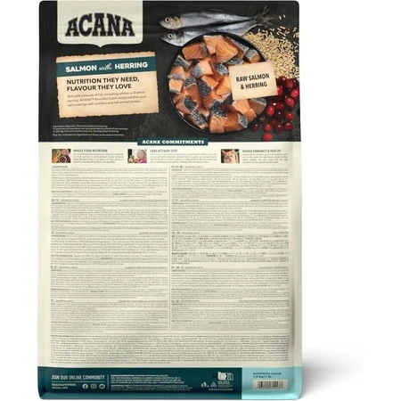 Acana Bountiful Catch Saumon et hareng - Aliment complet pour chats adultes, 1,8 kg