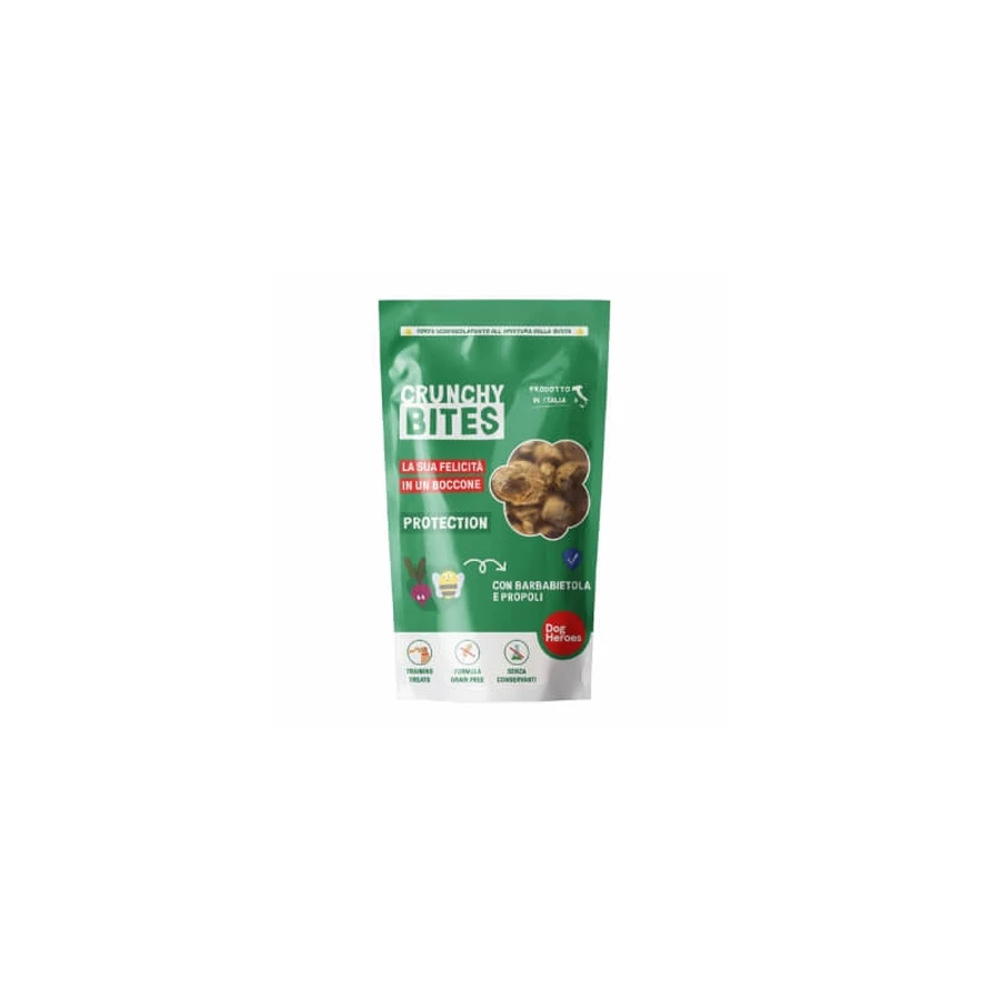 Dog Heroes Crunchy Bites Protection - Crunchy Dog Treats with Beet and Propolis, 80 g