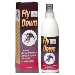 Chifa Fly Down - Lotion antiparasitaire protectrice pour la peau des chiens et des chats, 250 ml