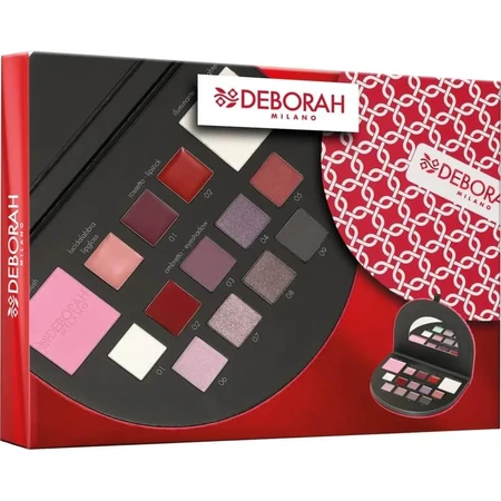 Deborah Make-up-Beauty-Geschenkset – Kosmetiktasche Nr. 1: Kühle Farbtöne