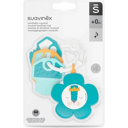 Suavinex Musical Teething Ring - Light Blue