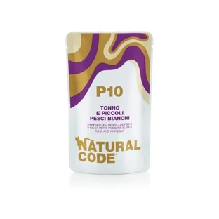 Natural Code P10 Tuna and Small White Fish - Wet Cat Food, 70 g