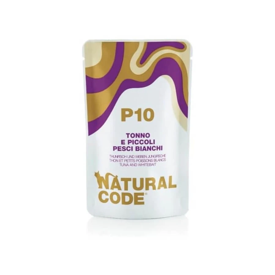 Natural Code P10 Tuna and Small White Fish - Wet Cat Food, 70 g