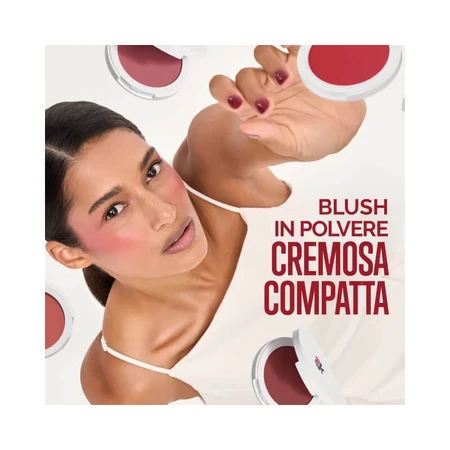 Veralab Airy Blush – wygładzający, kremowy róż do policzków w kompakcie nr 05 Blooming Red: ceny i cechy