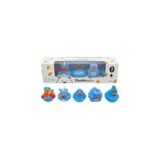 I'm Baby Duckskids - 5 rubber ducks for bath time - light blue