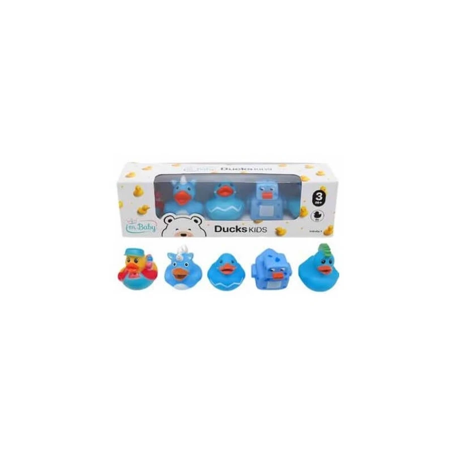 I'm Baby Duckskids - 5 rubber ducks for bath time - light blue
