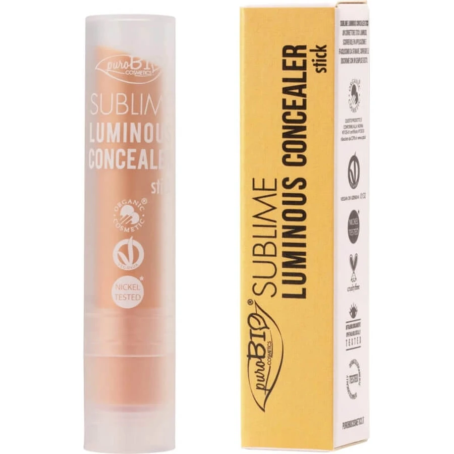 Purobio Sublime Luminous Concealer Stick - Corrector iluminador n.º 04