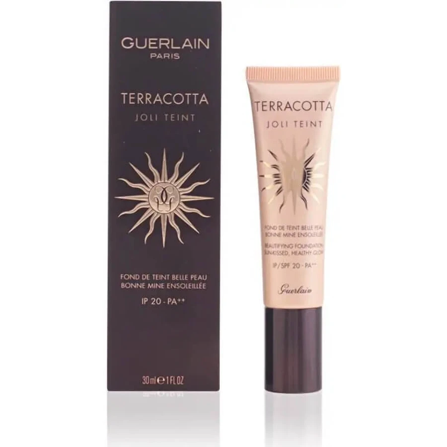 Guerlain Terracotta Joli Teint – SPF 20, schönheitsfördernde Foundation – Ebony
