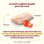 Almo Nature HFC Complete Kabeljau und Tomaten – Alleinfuttermittel für Hunde, 150 g