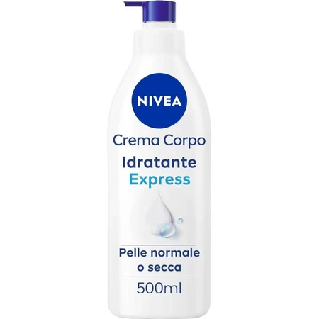 Nivea 72-Stunden-Express-Feuchtigkeitscreme – Creme für normale und trockene Haut, 500 ml