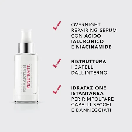 Sebastian Penetraitt - Herstellend haarserum voor ’s nachts met hyaluronzuur, 95 ml
