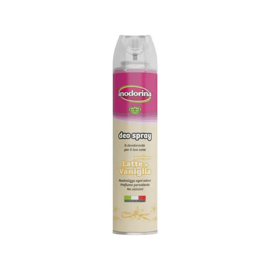 Inodorina Deo-Spray – Deodorant-Spray für Hunde mit Milch- und Vanilleduft, 300 ml