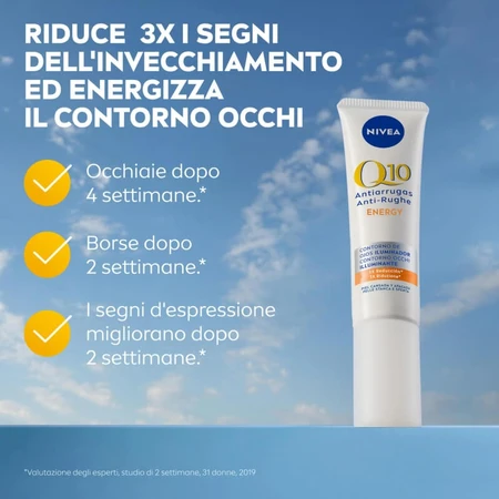 Nivea Q10 Energy - Crema antiedad para el contorno de los ojos, 15 ml