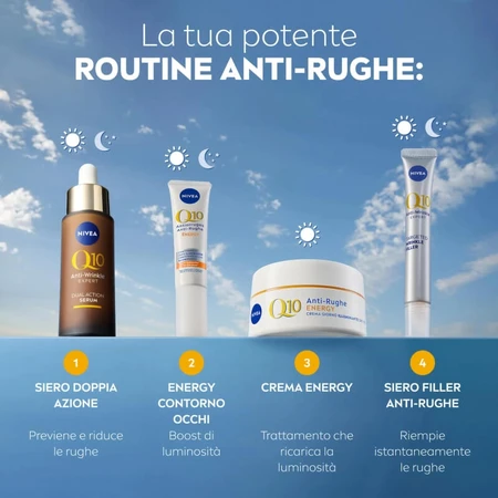 Nivea Q10 Energy - Crema antiedad para el contorno de los ojos, 15 ml