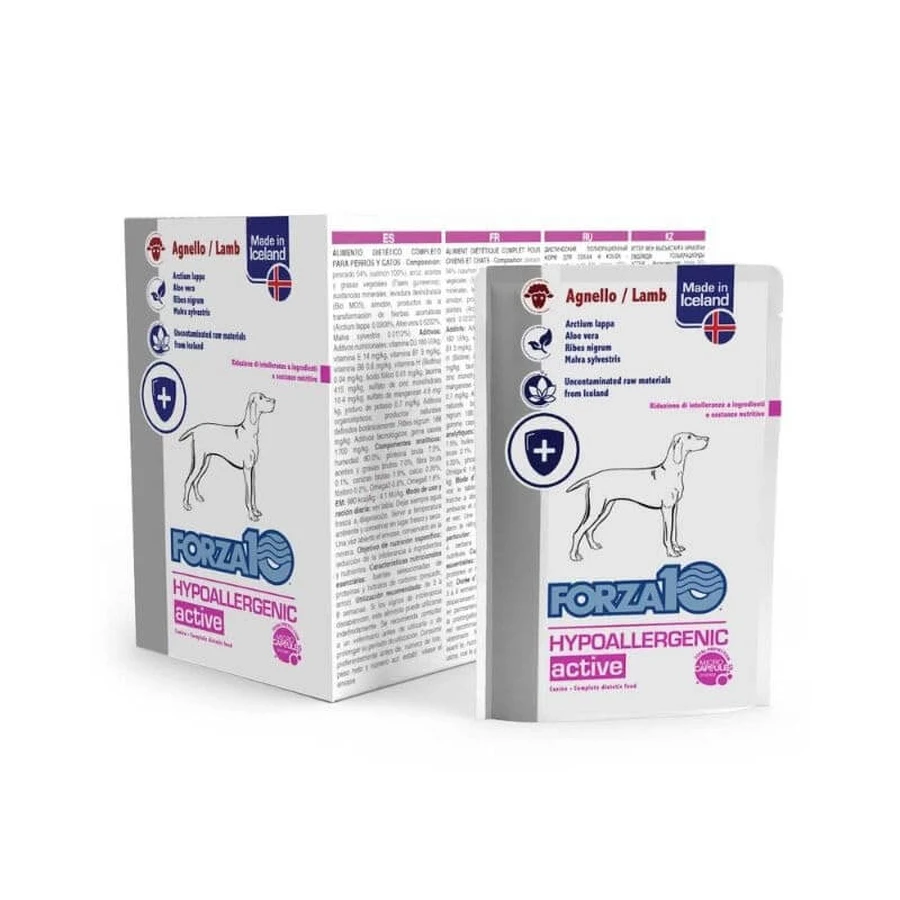 Forza10 Hypoallergenic Active Lamb – Alleinfuttermittel für Hunde, 100 g