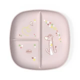 Chicco-bord met vakjes – Roze bord met 3 vakjes, vanaf 12 maanden