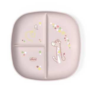 Chicco-bord met vakjes – Roze bord met 3 vakjes, vanaf 12 maanden