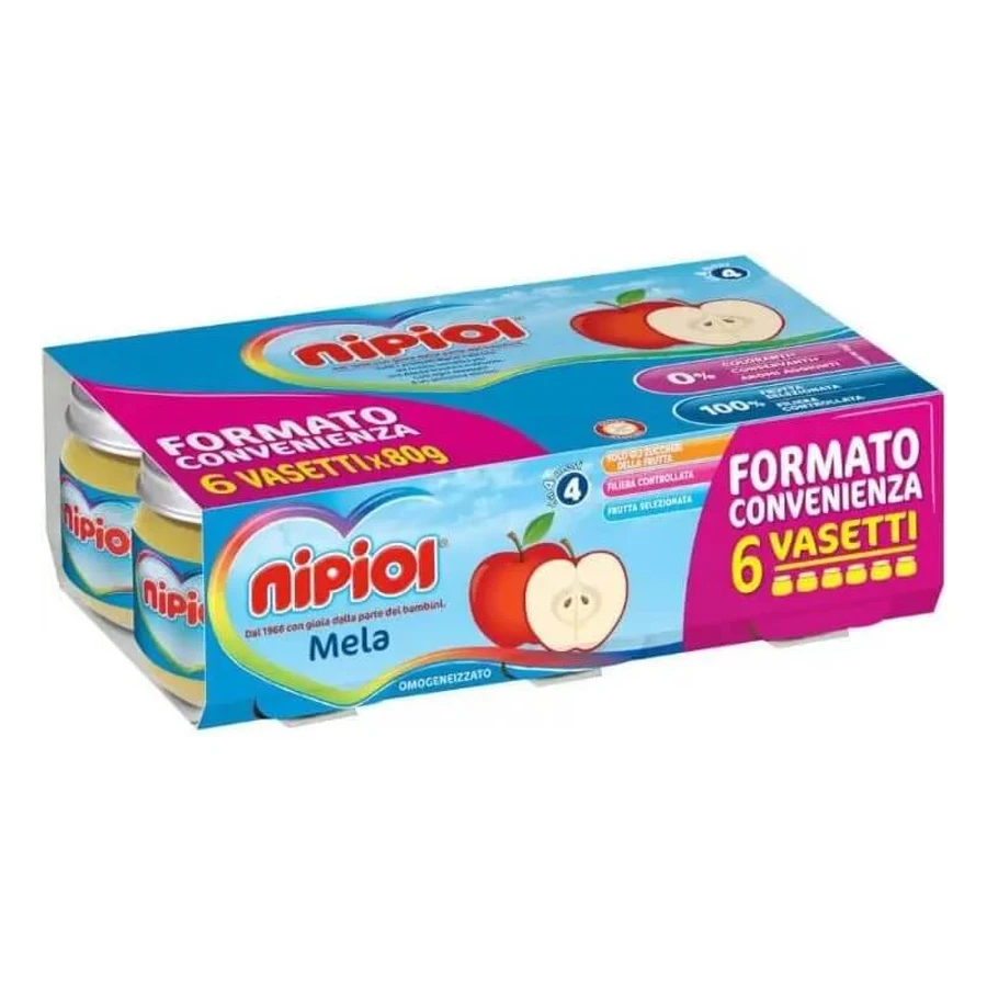 Nipiol Apple Baby Food 6x80 g