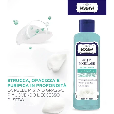 Rozenwater – Zuiverend micellair water voor de gemengde of vette huid 200 ml