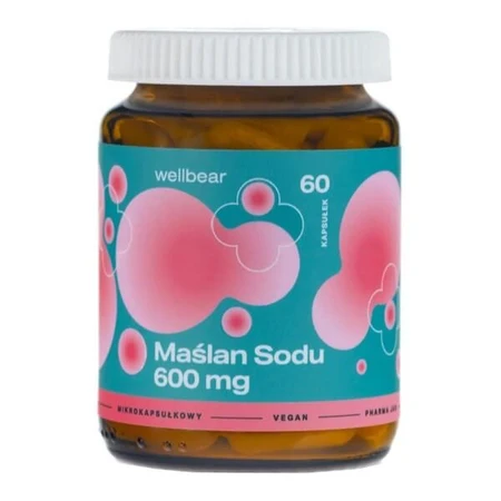 Wellbear Maślan sodu, 600 mg, kapsułki, 60 szt.: ceny i cechy