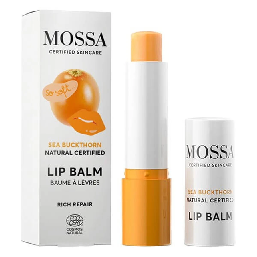 Mossa, voedende lippenbalsem met duindoornolie, 4,5 g