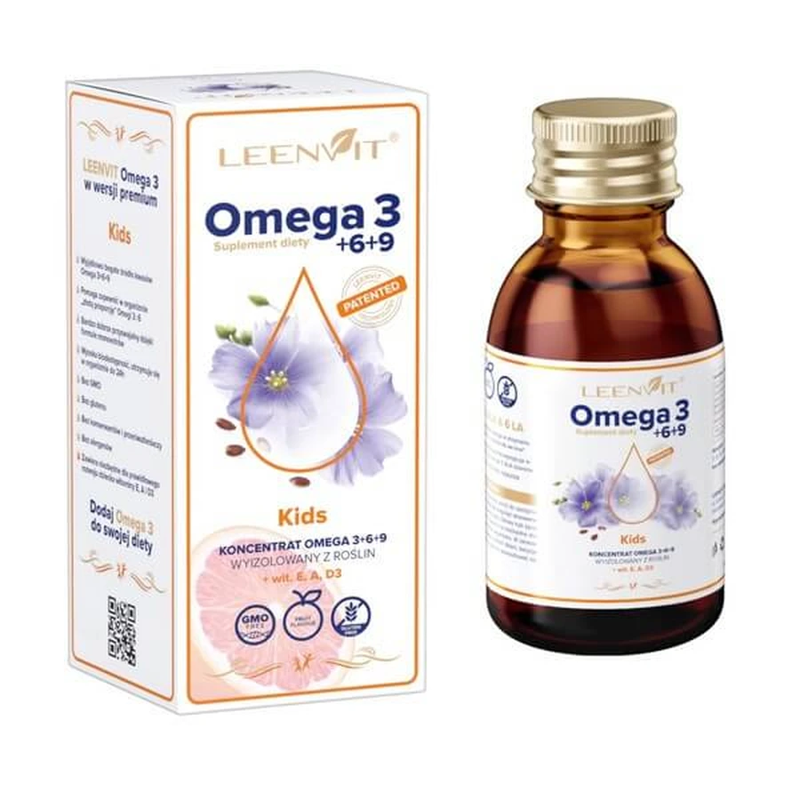 Leenvit Omega 3 Kids, liquid, 125 ml