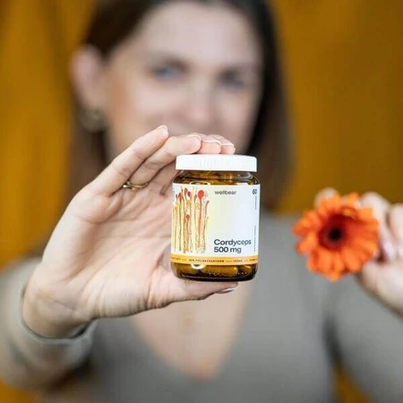 Wellbear Cordyceps 500 mg, cápsulas, 60 unidades