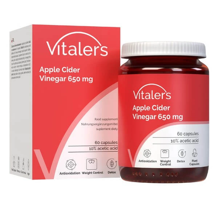 Vitalers Sidra de manzana 650 mg, cápsulas, 60 unidades